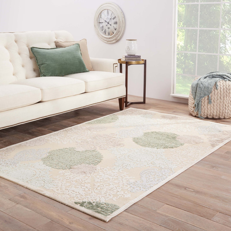 Darby Home Co Styers Floral Beige/Green Area Rug & Reviews Wayfair